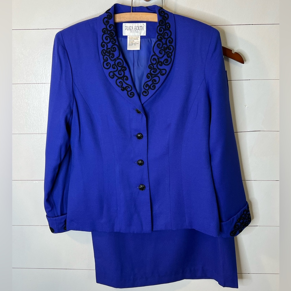 PLAZA SOUTH 2PC JACKET/SKIRT SZ 10